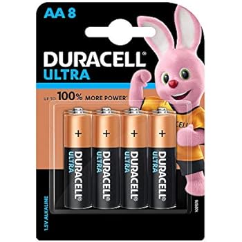 Duracell Ultra Alkaline AA Batteries (Pack of 8)
