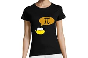 latostadora Camiseta Manga Corta Pollito Pi para Mujer - 100% Algodón Natural - Regalos con Diseños Originales - Camiseta Estampado Divertido - Ref. 3335854-P