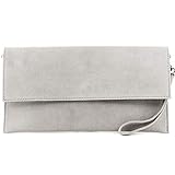 handtasche grau Diese Tasche ist mit einem Hauptfach mit Reißverschluss ausgestattet, welches zusätzlich durch Überschlag mit Magnetverschluss verschlossen wird | auf zusätzliche Innenfächer bzw. Einteilungen wird bei diesem Modell verzichtet