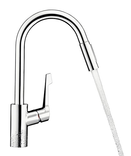 Hansgrohe Einhand-Küche Design Cento XL Schwanenhals schwenkbar mit herausziehbarer Spülbrause chrom 14803000 - 3