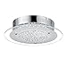 Produktbild LED Kristall Deckenleuchte 12W Glas Deckenlampe Ersetzt 100W Glühbirne led Deckenlampe Ø28cm 4000K 1200lm 120° Abstrahlwinkel ideal für Küche Schlafzimmer Wohnzimmer Warmweiß.