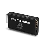 HDMI Adapter fu?r Playstation 2, PS2, mit Audio Converter fu?r alle Fernseher, PC, Smart TVs und Beamer - 