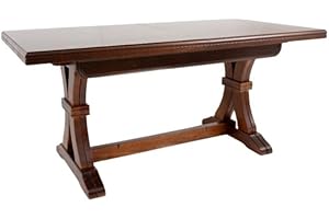 Web Convenienza TAVOLO FRATINO 180 x 100 allungabile fino a 360 cm con allunghe Legno Noce Arte Povera