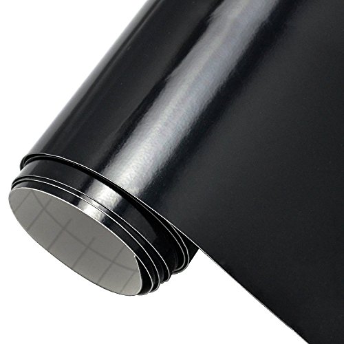 30cmx3m Brillante Negro adhesivo de rodillo de vinilo para signo Plotters  cartas  calcoman  as y cortadores de artesan  a