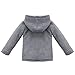 iiniim Baby Boys Winter Hooded Jacket Outwear Coat Clothes Outfit Costumes Grey 1-2 Years