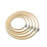 Cantidad de unidades: 5PC SODIAL 5 Piezas 13-26 Cm Bastidor De Aro Circulo Bordado Redondo Máquina Bambú para Punto De Cruz De Mano DIY Casa Arte Herramienta De Trabajo De Coser