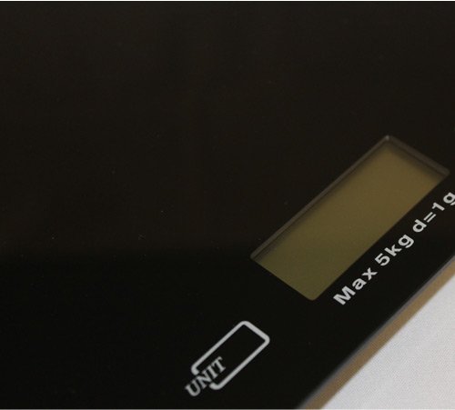 Home Zone DKS-10 – Schlanke moderne digitale Küchenwaage im modernen Design – mit schwarzer Oberfläche - 3