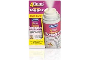 JOHN-SONS Johnson's 4Flea 4Fleas 4 Flea Household Flea Spray & Flea Room Fogger Foggers (Twin Pack Room Fogger)