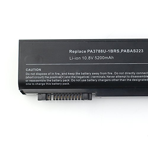New Laptop Battery For TOSHIBA Satellite Pro S500-131 Satellite Pro S500-140 Satellite Pro S500-14Z Satellite Pro S500-15C Satellite Pro S500-11C Satellite Pro S500-11T Compatible With Part Numbers PABAS223 PABAS223 PA3788U-1BRS PA3788U-1BRS PA3788U-1BRS PABAS223 [10.8V 6cells Li-ion 5200mAh] - 5