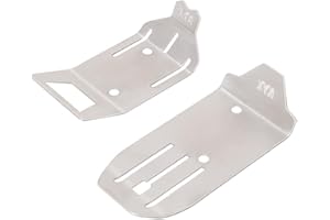 JOYSOG Piastra di protezione dell'armatura del telaio anteriore posteriore in acciaio inossidabile per Arrma 1/18 Typhon Grom RC Telaio Armatura Piastra di protezione Skid Plate Parti di aggiornamento