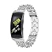 Produktbild Mamum Edelstahlkette Metallarmband Smart Watch-Armband für Samsung Gear Fit 2 / Fit 2Pro (Silber)