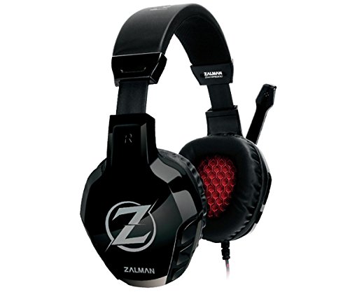 Zalman ZM-HPS300 auricular con micrófono Binaural Diadema Negro - Auriculares con micrófono (PC/Juegos, 2.0 canales, Binaural, Diadema, Negro, Alámbrico)