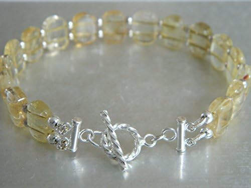 Sterling Silver And Citrine Bracelet
