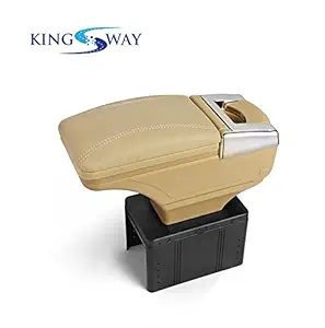 Kingsway kkmcarmtrybg00091 Car Armrest for Honda WR-V (Beige)