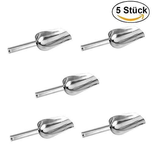 5 Stück 5 Unzen Edelstahl-Eiscreme, Kuchen und Süßwaren Hochzeitsbuffet Candy Bar Scoops