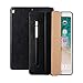 Price comparison product image iPad Case 6th Generation 2018,Miya Stylish Elegant Portable Ultra Thin Trifold Stand Smart Cover Pouch with Pencil Stylus Holder,Luxury PU Leather Protective Sleeve Case for iPad 9.7 inch 2017/2018,Black