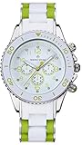 Timothy Stone Amber Silicone damenuhr - Armbanduhr Analog Quarz, Farbe Grün Weiß Designuhr