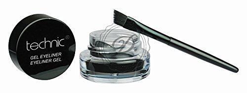 technic electric beauty Gel Eyeliner & Brush - Black