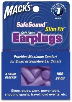 Mack's SafeSound Slim Fit Soft Foam Earplugs