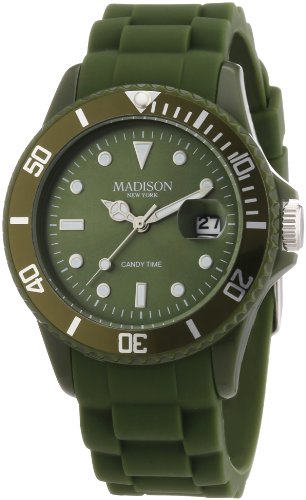 Madison New York Unisex-Armbanduhr Candy Time Analog Silikon U4167-18 Madison New York Unisex-Armbanduhr Candy Time Analog Silikon U4167-18