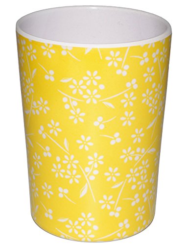 “ Blumen & Blüten Muster – BUNT “ – 3 in 1 – Trinkbecher / Zahnputzbecher / Malbecher – Becher – 350 ml – Trinkglas aus Kunststoff Plastik Melamin – für Erwachsene & Kinder – Dekor / Grill – buntes Vintage – Campingbecher / Campinggeschirr – Plastikgeschirr mehrweg Camping Set / Plastikbecher – Kunststoffbecher bunt – Melaminbecher – Geschirr - 4