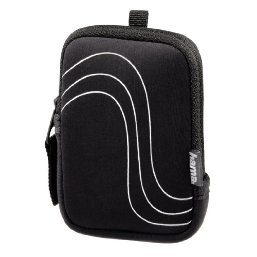 Hama Neopren Kameratasche für eine kleine Digitalkamera, Fancy Neopren Swell 70E, Schwarz Hama Neopren Kameratasche für eine kleine Digitalkamera, Fancy Neopren Swell 70E, Schwarz