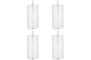 ValueHall Set of 4 Gazebo Leg Weights Bags Gazebo Sand Bags for Anchoring Gazebos, Tents, Sun Shades V7059-1 (White)