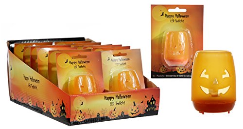 Preisvergleich Produktbild CEPEWA 41336 - LED Teelicht "Kürbis", ca. 6cm