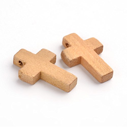 BIG-SAM – 10 Holzkreuze – 22×15,5×4 mm od. 22x14x4 (22x14x4) - 2