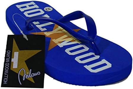 HOLLYWOOD MILANO Men's Thong Sandals Blue azure 10.5 Blue Size: 9