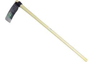 GARD N TOOL GardNTool Digging Hoe with Wooden Handle - 110cm - Full Size Garden Hoe Garden Tools for Gardening, Soil Digging, Weeding, Lawn Landscaping