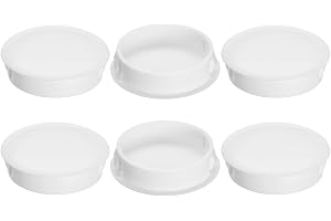 QUARKZMAN 6 stycken 42 mm (1–5/8 tum) täcklock för borrhål nylon