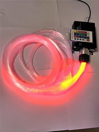 DC12V 16W RGBW LED Fiber Optic Star Ceiling Light Kit 200pcs 4M 0.75mm+Crystal