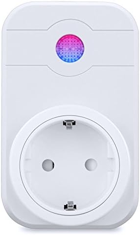 Wi-Fi Smart Plug, Remote Control Switch Socket Controlling Lights and Appliances by Phone With EU Plug Supporting ECHO