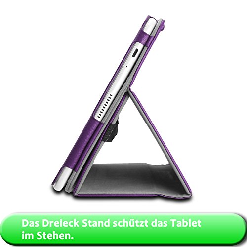 HuaWei MediaPad T2 10.0 Pro Hülle, Infiland Slim Fit Folio PU-lederne dünne Kunstleder Schutzhülle Cover Tasche für Huawei MediaPad T2 10.0 Pro 25,7 cm (10,1 Zoll) IPS Tablet PC(Lila) - 7