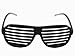 Produktbild Shutter Shades Partybrille Atzen Style Brille mit Jalousien in verschiedenen Farben (Schwarz)