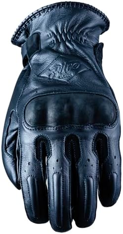 FIVE 830401 Guanti da Moto Custom Vintage Omologati 1KP, OKLAHOMA, Nero, M
