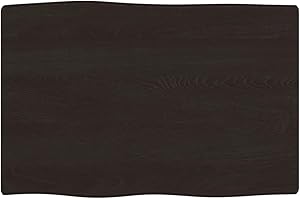 vidaXL Tablero de Mesa, Superficie de Estantería, Balda de Repuesto Reemplazo, Tablero de Bricolaje Comedor, Madera Tratada Roble Borde Vivo Marrón