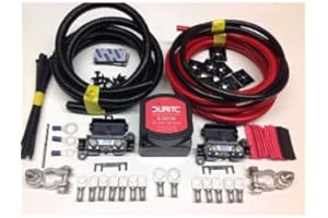 DURITE VSR SPLIT CHARGE KITS 7mtr Split Charge Relay kit with Durite 12V 140amp Intelligent Voltage sense Relay & 110amp Leads SCKD317