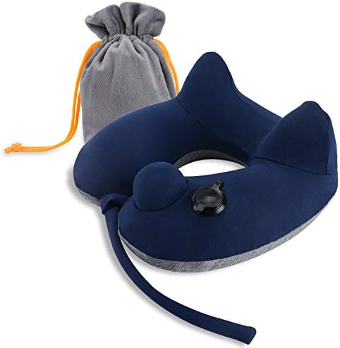 [FLASH Sale] Inflatable U-shaped Neck Pillow by VARANO, Ergonomic Travel Pillow with 3D hump Modeling Design for Better Neck Support, Effectively Relieving Neck Fatigue