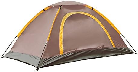 RFVBNM Tent outdoor Double Door pressure glue Tent 2 people camping Tent beach Tent 210*140*110CM,coffee