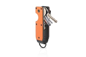 Gugxiom Key Organizer with Screwdriver Aluminum Alloy Key Clip Holder Compact Storage Case for 2-6 Keys