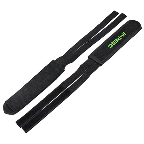 PsmGoods 1 Paar Fixed Gear Fixie BMX-Fahrrad-Doppelklett Pedal Toe Clip Straps - 6