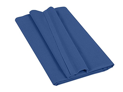 Betttuch – Haustuch – Bettlaken – aus 100% Baumwolle in 6 ausgesuchten Farben – Laken ohne Gummizug – Einheitsgröße von ca. 150 x 250 cm, royal - 8