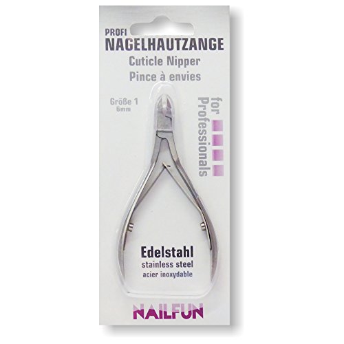 Profi Nagelhautzange Edelstahl – Maniküre-Zange – Grösse 1 – Schnittlänge ca. 6mm - 2