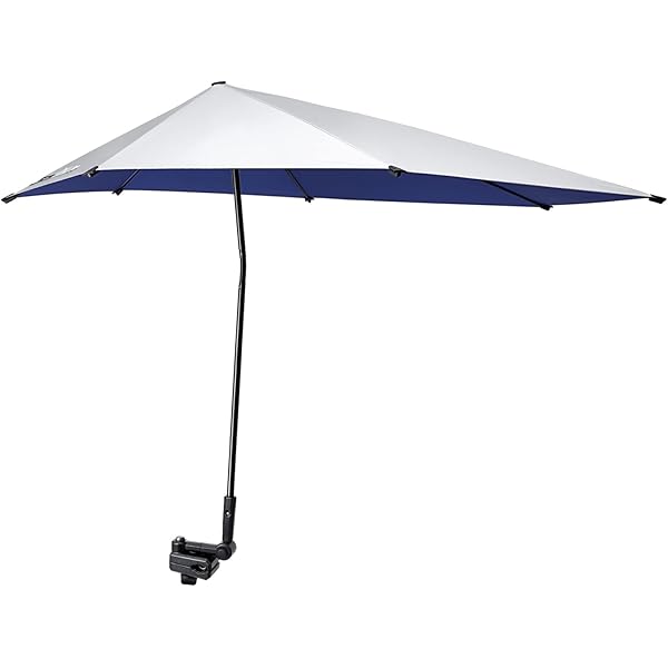 Ombrello Con Morsetto Per Sedia - Portatile E Pieghevole, Diametro 80 Cm, Per Spiaggia, Passeggini E Giardino (Nero/Blu/Rosa)