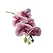 Produktbild Kuizhiren1 Künstliche Blumen, 1 Stück, Schmetterling, Orchidee, DIY Bühne, Party, Festival, Büro Dekoration White Purple weiß/violett