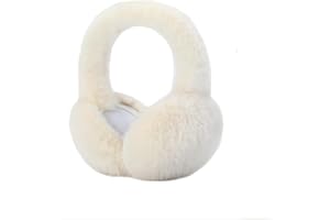 FFWTPY Winter Ohrenwärmer Damen Faltbare Warme Ohrenschützer Plüsch Earmuffs Outdoor Kälteschutz Kunstfell Ohrenwärmer Kalte Winterzubehör für Frauen Mädchen Ski Laufen Camping