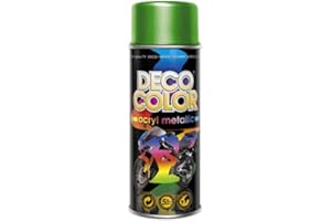 Deco Color DC Lackspray Metallic 400ml freie Farbeauswahl (Lackspray Grün mit Metallic-Effekt)