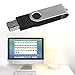 Produktbild HermosaUKnight 2-in-1-Flash-Laufwerk USB-Stick tragbarer externer Memory Stick High-Speed-USB2.0-Festplatte für Android-Telefon Laptop-Schwarz